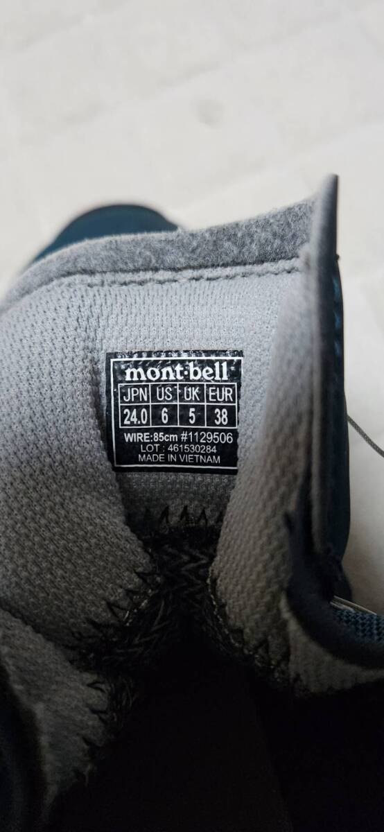  альпинизм обувь Mont Bell la план do ботинки 24cm Kids BOA Fit система частота использования 5 день голубой зеленый 