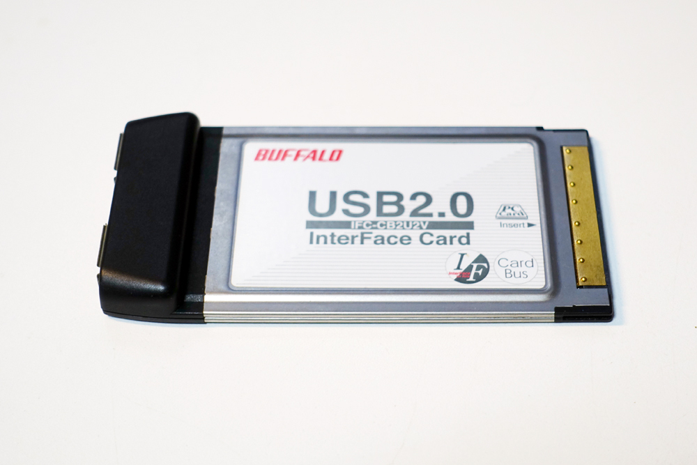BUFFALO バッファロー USB2.0 CardBus/PCカード IFC-CB2U2V PCMCIA USB拡張カード 清掃済 即決の画像1