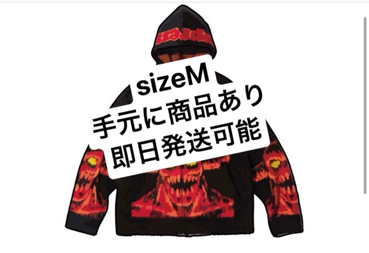 Supreme x Toy Machine Zip Up Hooded Sweater 