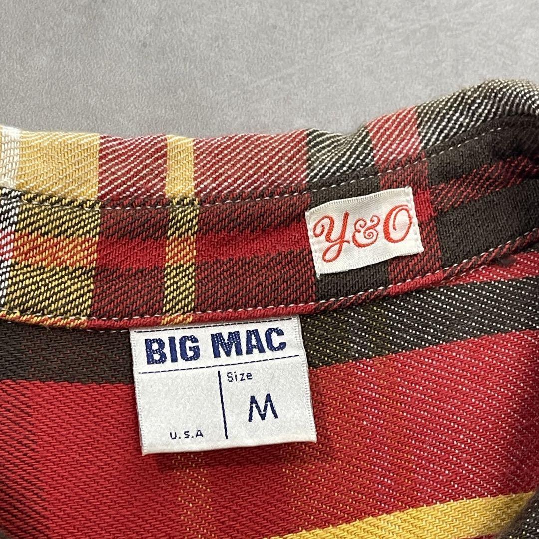 【好配色】ビッグマック BIGMAC チェックネルシャツ 日本製 別注 M_画像3