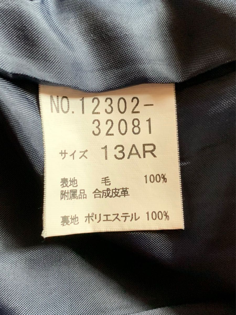 美品★ヨークランド スカート タータン メガチェック 大きいサイズ  13号　LL  グリーン系　ウール　日本製