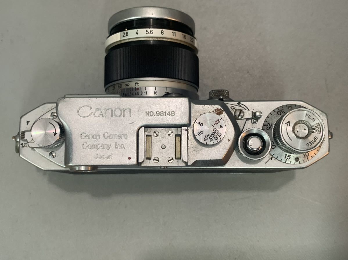 CANON 　レンジファインダー　カメラ　レンズ　LENS 50mm f:2.8　動作未確認　（N65B#B）_画像4