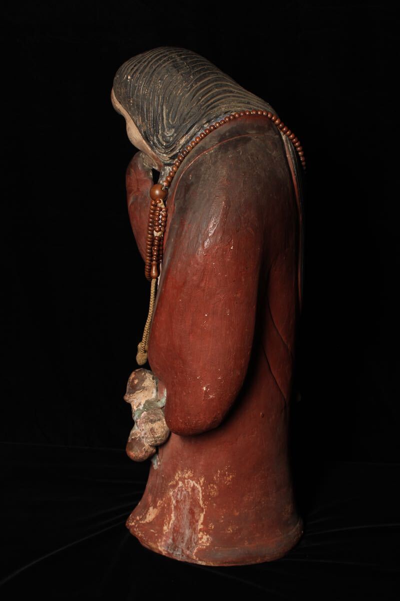  era Zaimei . see doll approximately 71. ornament earth doll . earth doll antique old fine art (O48)