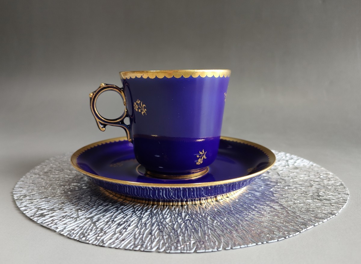  соболь SEVRES античный cup & блюдце pei-ru2 * иллюзия. керамика *