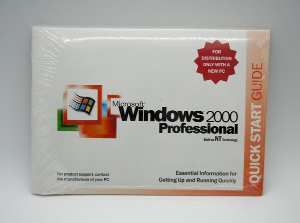 ◆未使用品◆Microsoft Windows 2000 Professional SP1 英語OEM版_画像1