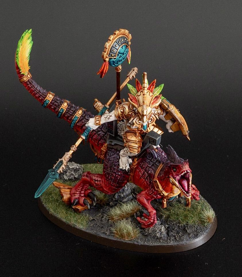 【完成品】セラフォン ザウルス スカーベテラン（アグラドン騎乗）warhammer ウォーハンマー AOS _画像8