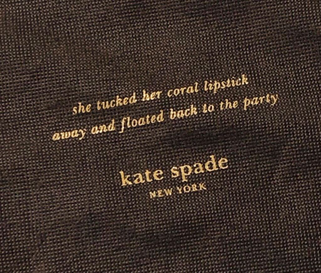 ケイト・スペード「kate spade」バッグ保存袋 2枚組 (3438) 正規品 付属品 布袋 巾着袋 不織布製 ブラウン バッグ用