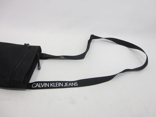 Calvin Klein JEANS CK/カルバンクライン ジーンズ ショルダーバッグ サコッシュ ユニセックス ブラック_画像6