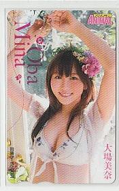 B=f742 大場美奈 SKE48 AKB48 ヤングアニマル 図書カード_画像1