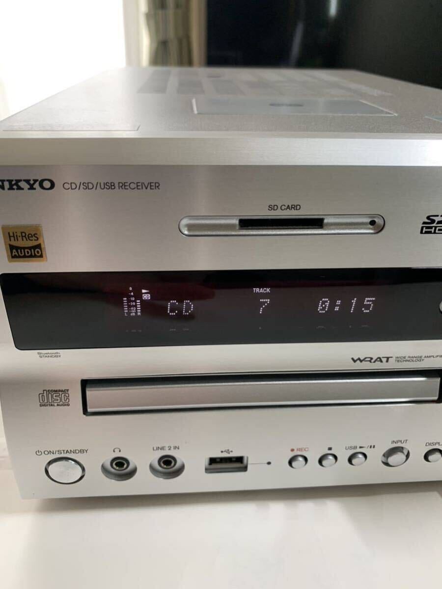 整備極美品 ONKYO オンキョーNFR-9TX ハイレゾCD/SD/USB レシーバーシステム 本体リモコン付 2019年 W4の画像5