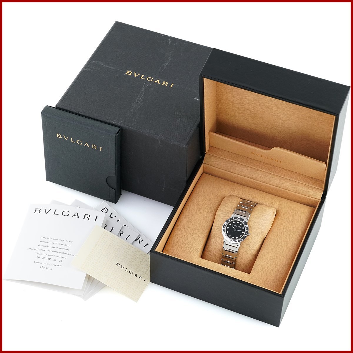 ブルガリ BVLGARI ブルガリブルガリ レディース 腕時計 ロゴあり BB26SS 12Pダイヤ ステンレススチール 腕周り16.5cm 良品 研磨仕上げ済みの画像10