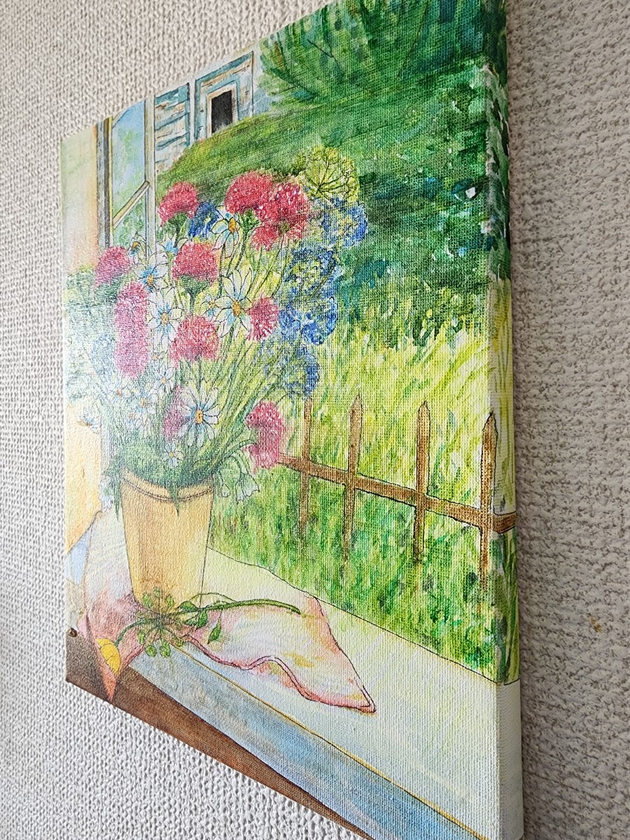 水彩画　花　風景画　絵画　アート　水彩絵の具　花の絵_画像3