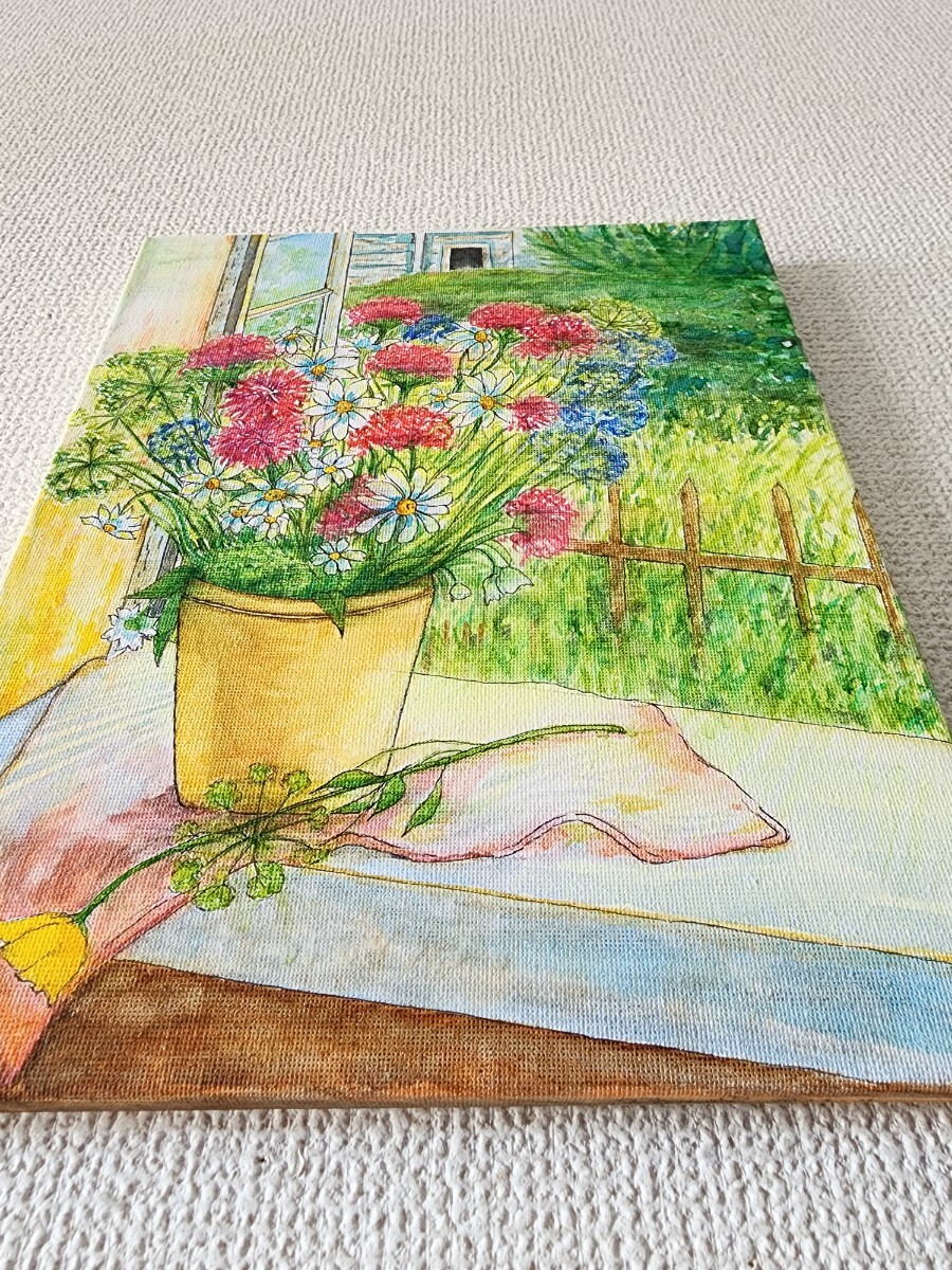 水彩画　花　風景画　絵画　アート　水彩絵の具　花の絵_画像5