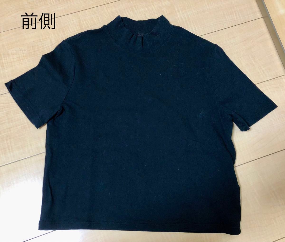 H &M  レディース　半袖丈短め　Mサイズ　ブラック半袖 Tシャツ