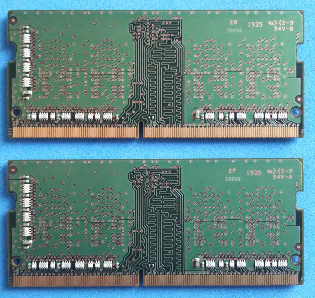 【SAMSUNG】サムスン PC4-2666V 4GB×2枚 S.O.DIMM 中古品【動作確認済み】その2_画像2