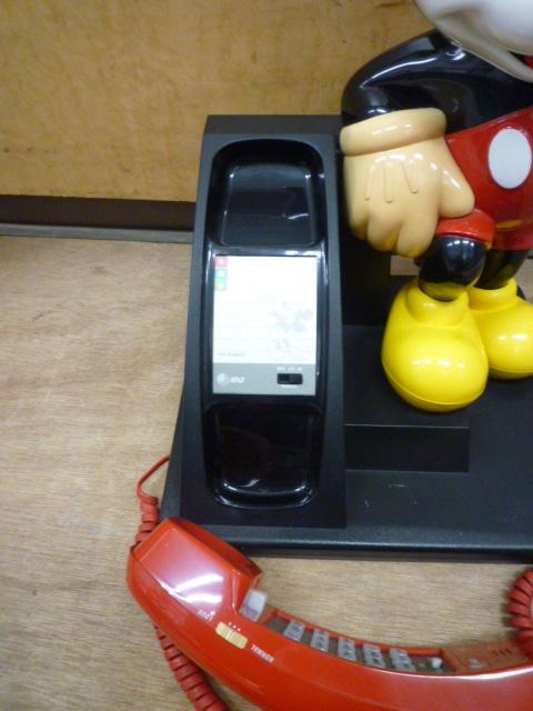 ビンテージ ミッキーマウス 電話機 動作確認済み ディズニー AT&Tの画像5