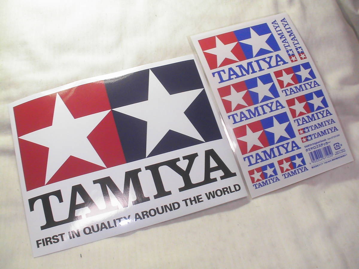 タミヤ TAMIYA 田宮模型 タミヤ ロゴ ステッカー ロゴステッカー 2種セット ミニ4駆 ミニ四駆 ラジコン RC デカール 送料\210_画像1