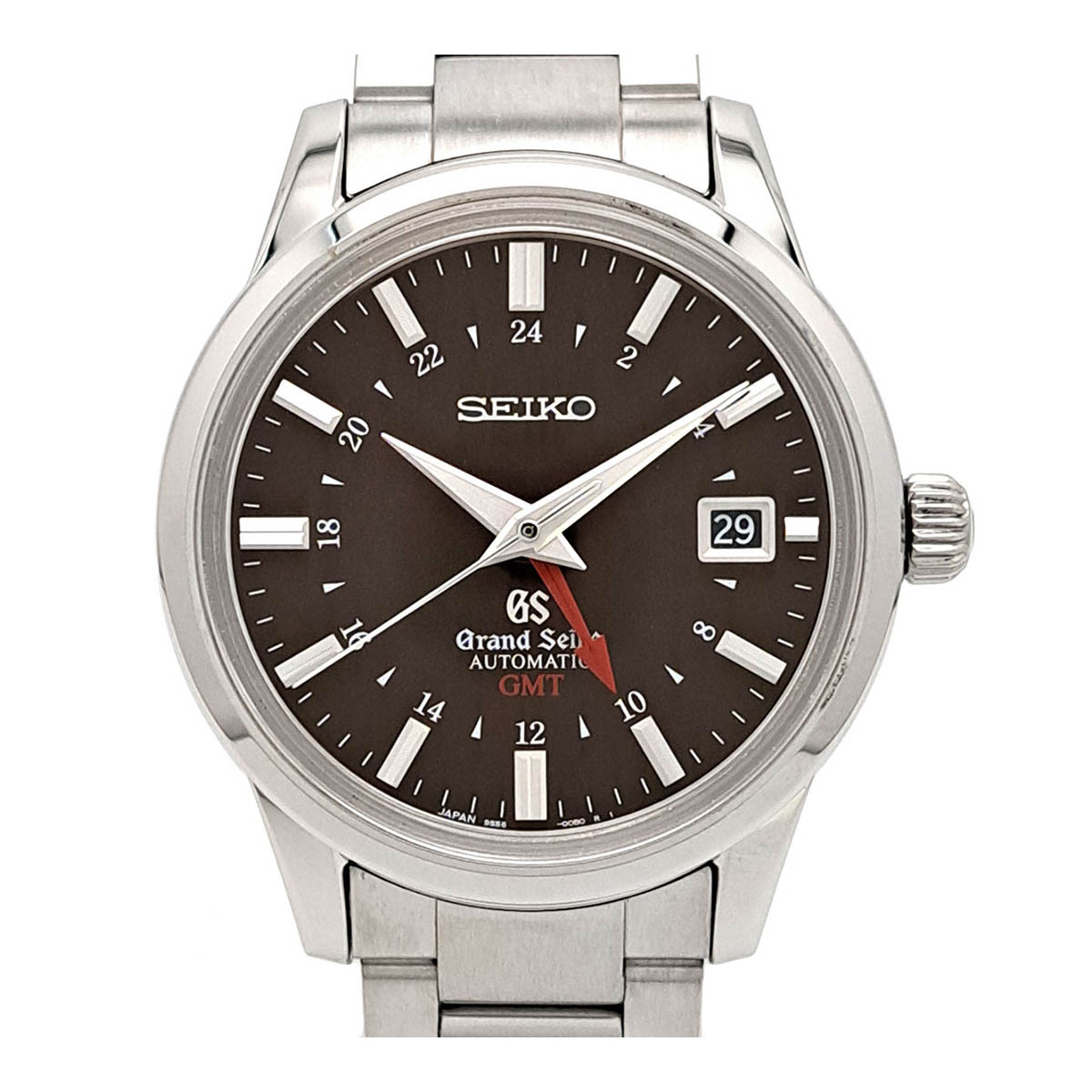 セイコー グランドセイコー メカニカル GMT SBGM009 自動巻き ステンレススティール メンズ SEIKO 中古 【時計】_画像1