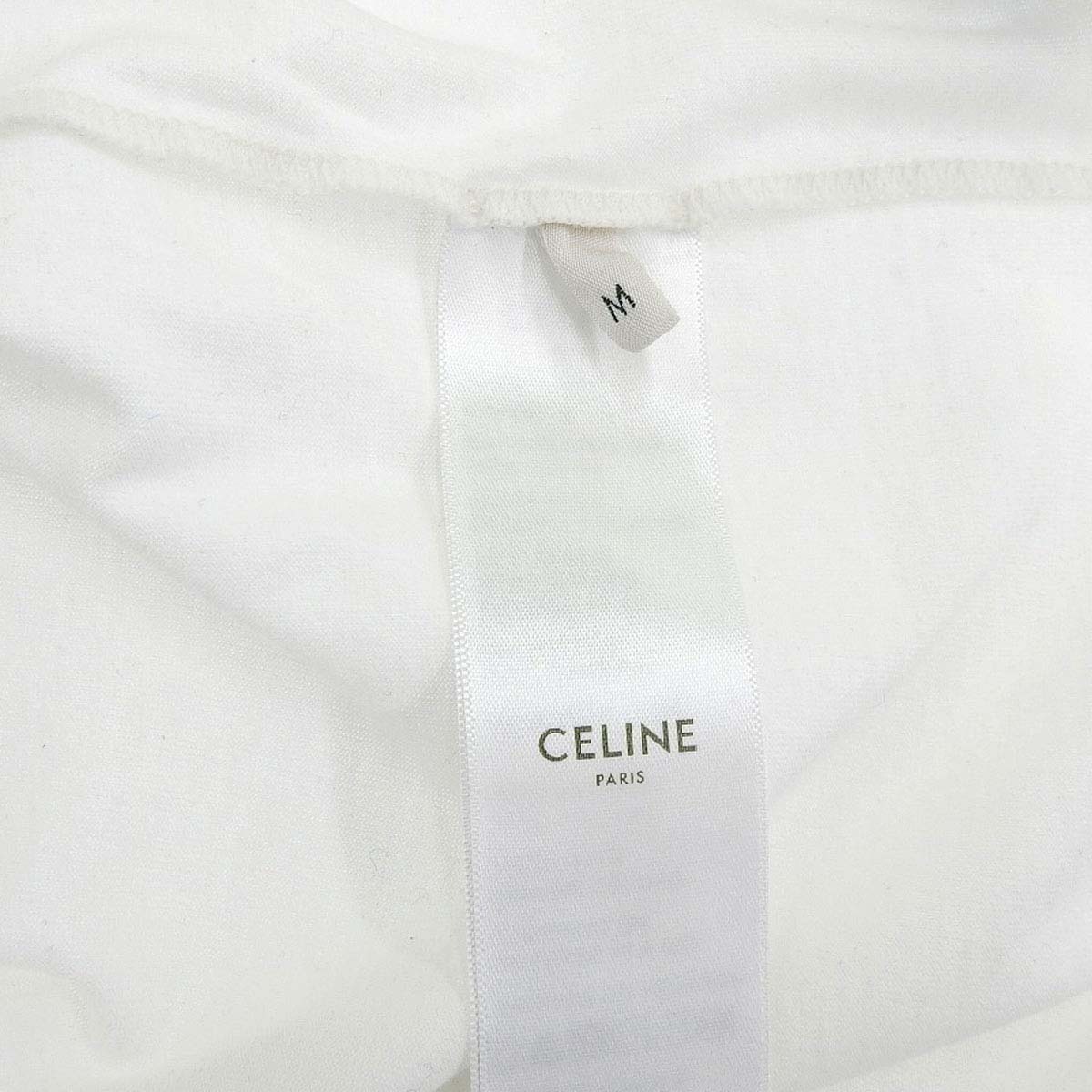 セリーヌ トリオンフ プリント クラシック Tシャツ 2X872671Q レディース ホワイト CELINE 中古 【アパレル・小物】_画像5