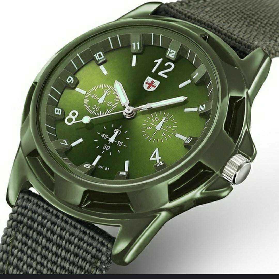 新品 腕時計 軍事モデル 緑 4の画像3