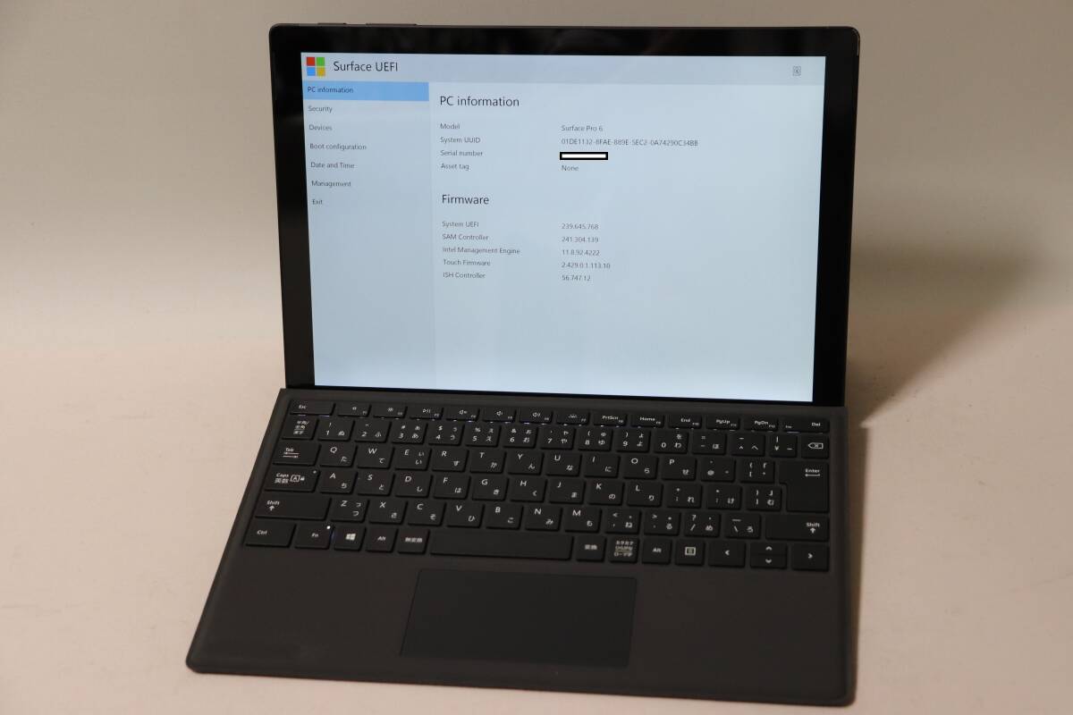 M405. Microsoft / Surface Pro / Core i5-8350U / 8GBメモリ / 256GB SSD / 通電確認・ジャンク_画像1