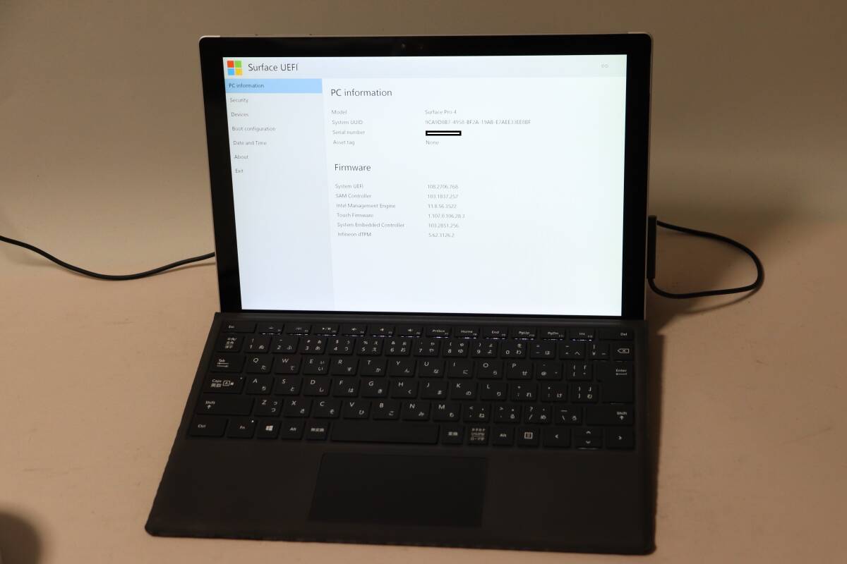 M404. Microsoft / Surface Pro / Core i5-6300U / 8GBメモリ / 256GB SSD / 通電確認・ジャンク_画像1