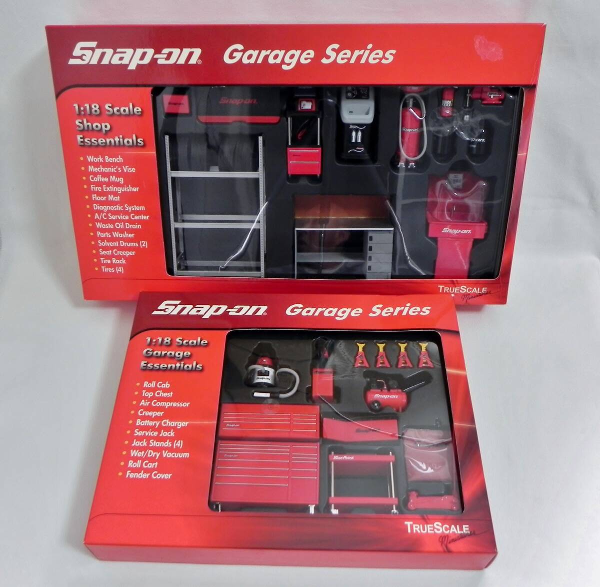 TSM 1/18 スナップオン ガレージ & ショップ 工具ツールセット 2セット組 Snap-on Garage Series Garage Essentials & Shop Essentials _画像1