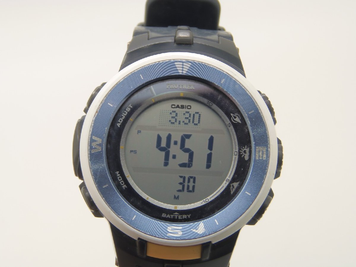 ○ CASIO PRO TREK カシオ プロトレック 腕時計 PRG-330SD-2JR タフソーラー 中古品_画像2