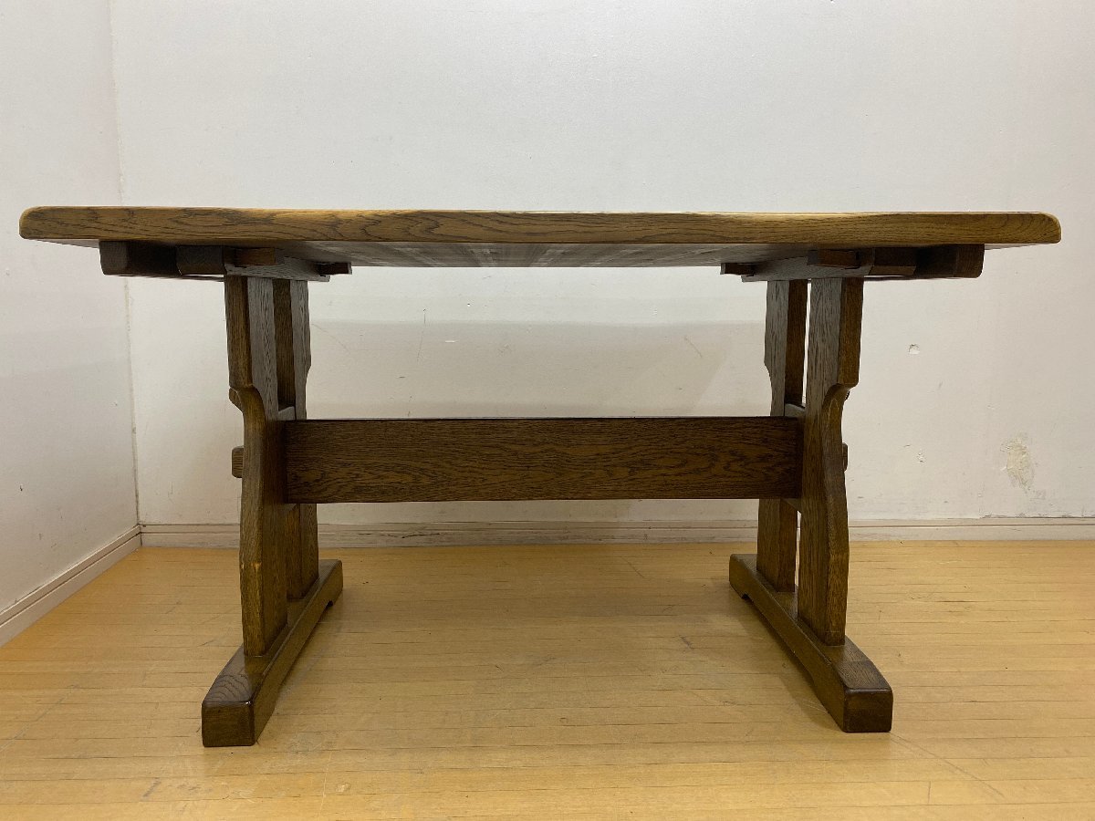  hard-to-find #OAK SHOP Toyota chest of drawers 4 person for dining table width 120cm oak material oak material purity . hand made Nagoya tea Brown peace natural tree 