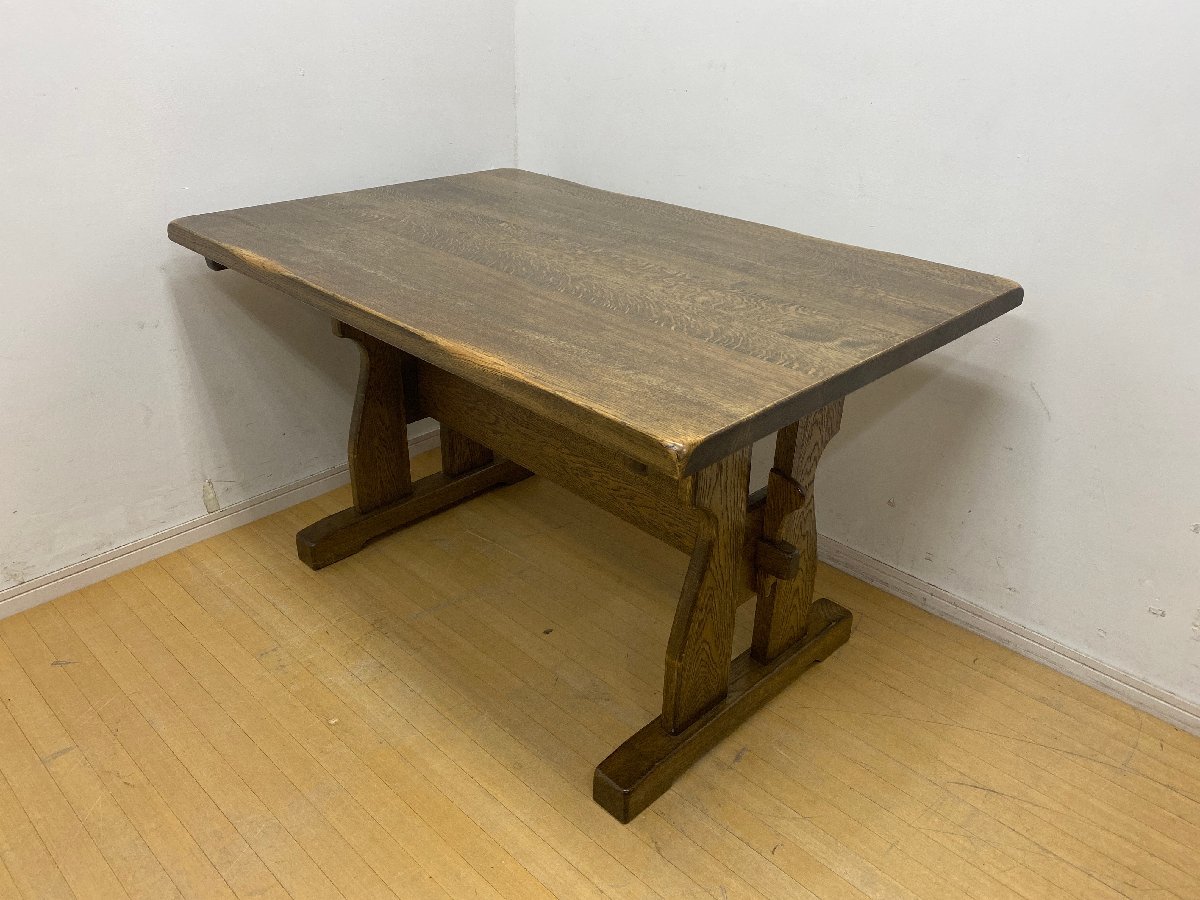  hard-to-find #OAK SHOP Toyota chest of drawers 4 person for dining table width 120cm oak material oak material purity . hand made Nagoya tea Brown peace natural tree 