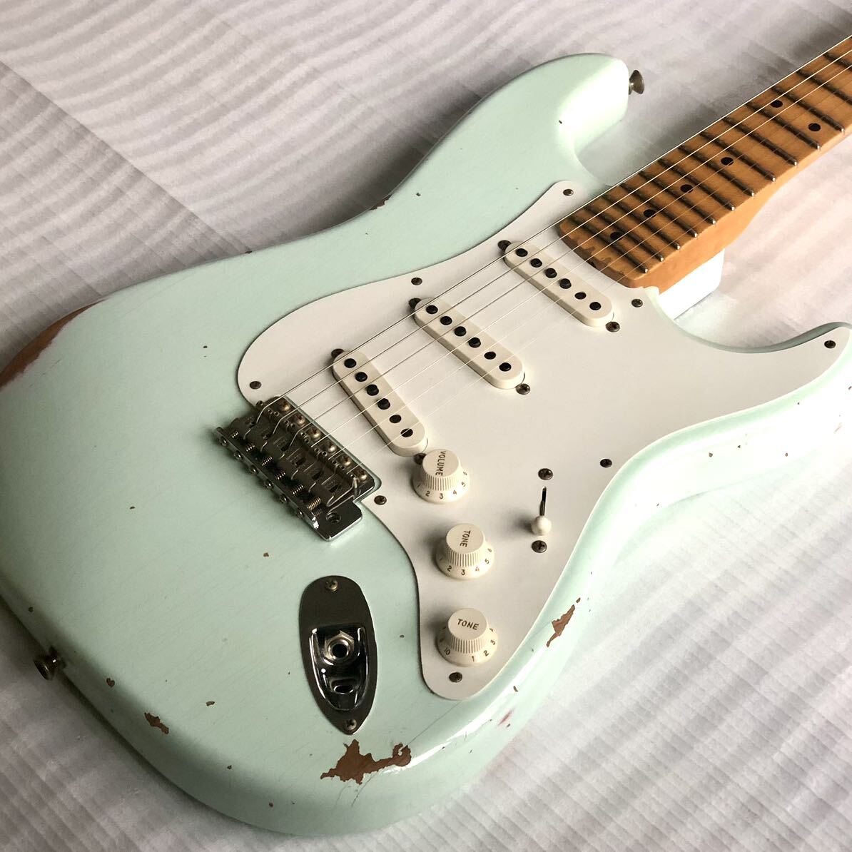 新古品 Fender USA Custom Shop '58 STRAT RELIC 2022年/SURF GREEN_画像2