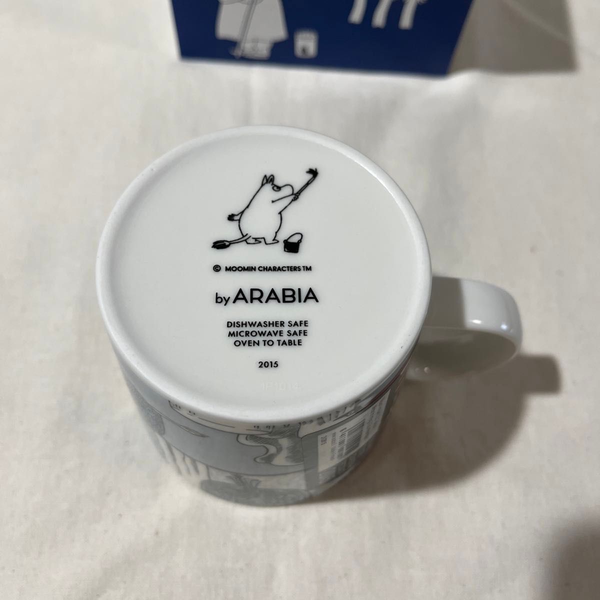 新品未使用 アラビア ムーミン 2015 winter マグ マグカップ 冬 フィンランド製 ムーミン一家の冬眠 イッタラ 北欧
