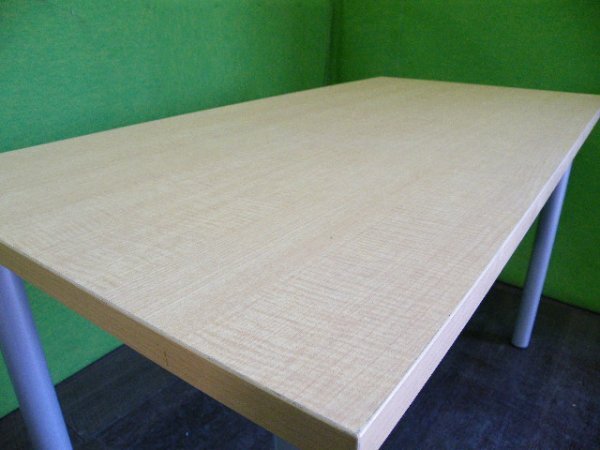 木天板のディスプレイテーブル W120cm×D60cm ■ミーティングテーブル■C-1380(3)_画像3