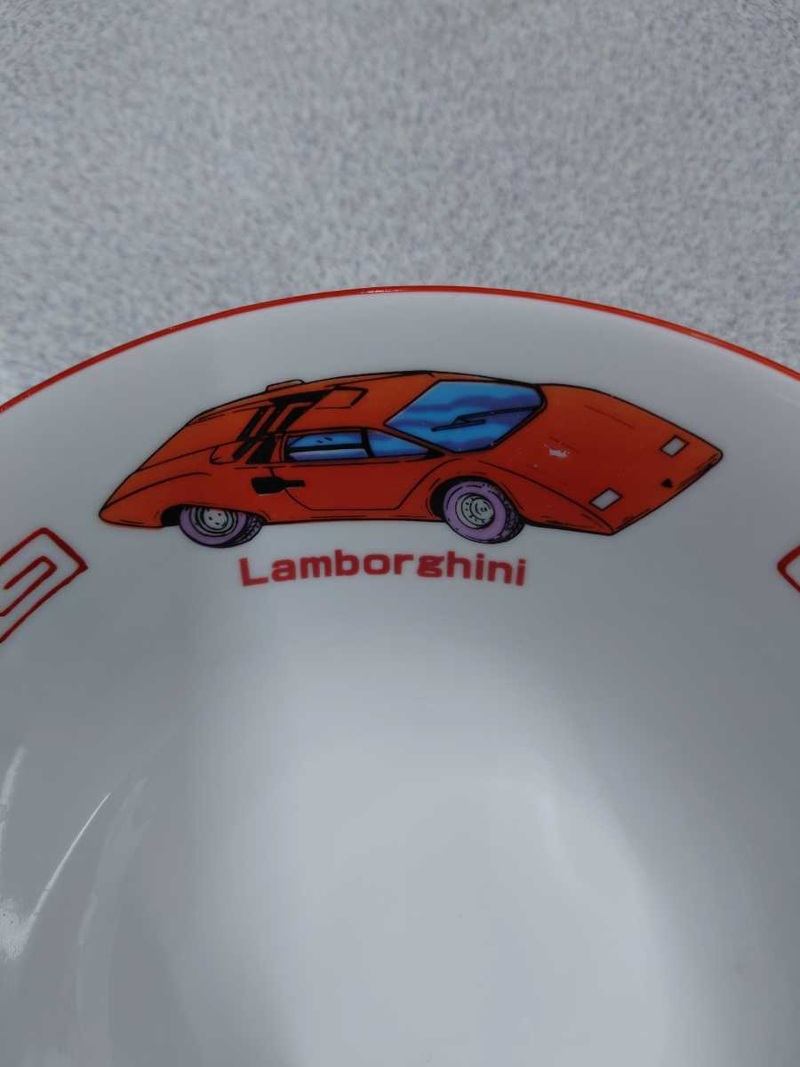 値下げ 昭和レトロ ランボルギーニ カウンタックLP400 ラーメン鉢 未使用の画像2