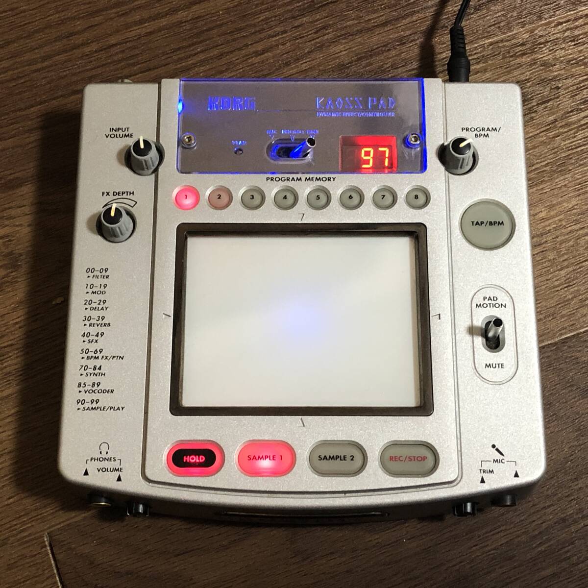 KORG KAOSS PAD KP2 カオス パッド 電源アダプター付属