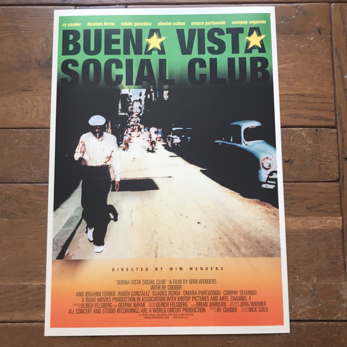 ポスター『ブエナ・ビスタ・ソシアル・クラブ』（Buena Vista Social Club）1999年★ライ・クーダー/キューバ/ヴィム・ヴェンダースの画像7
