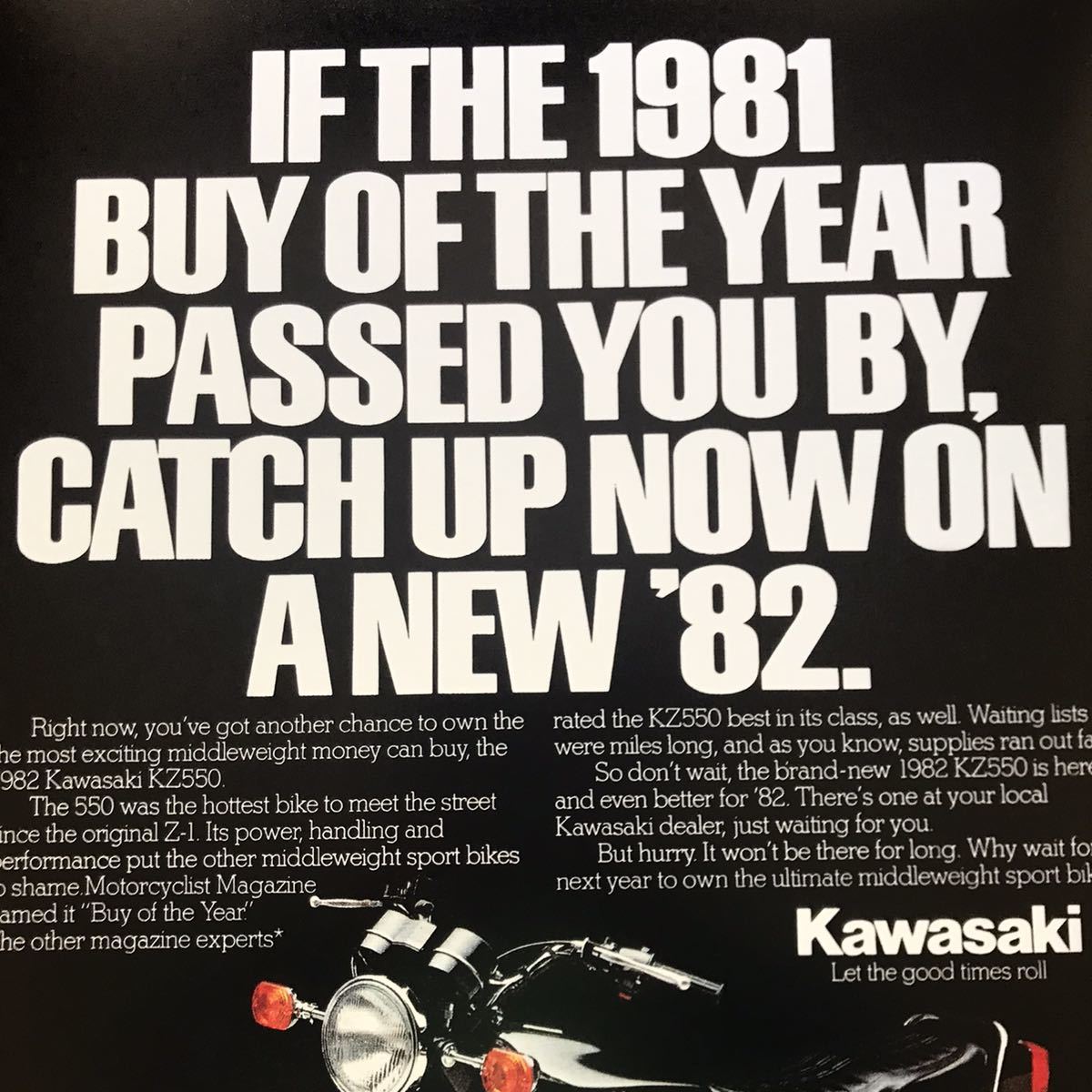 ポスター★1982 カワサキ Z550/KZ550★1982 Kawasaki Z550/Z400FXの画像3