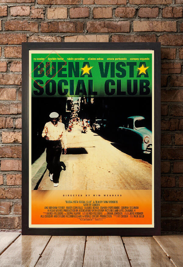 ポスター『ブエナ・ビスタ・ソシアル・クラブ』（Buena Vista Social Club）1999年★ライ・クーダー/キューバ/ヴィム・ヴェンダースの画像8