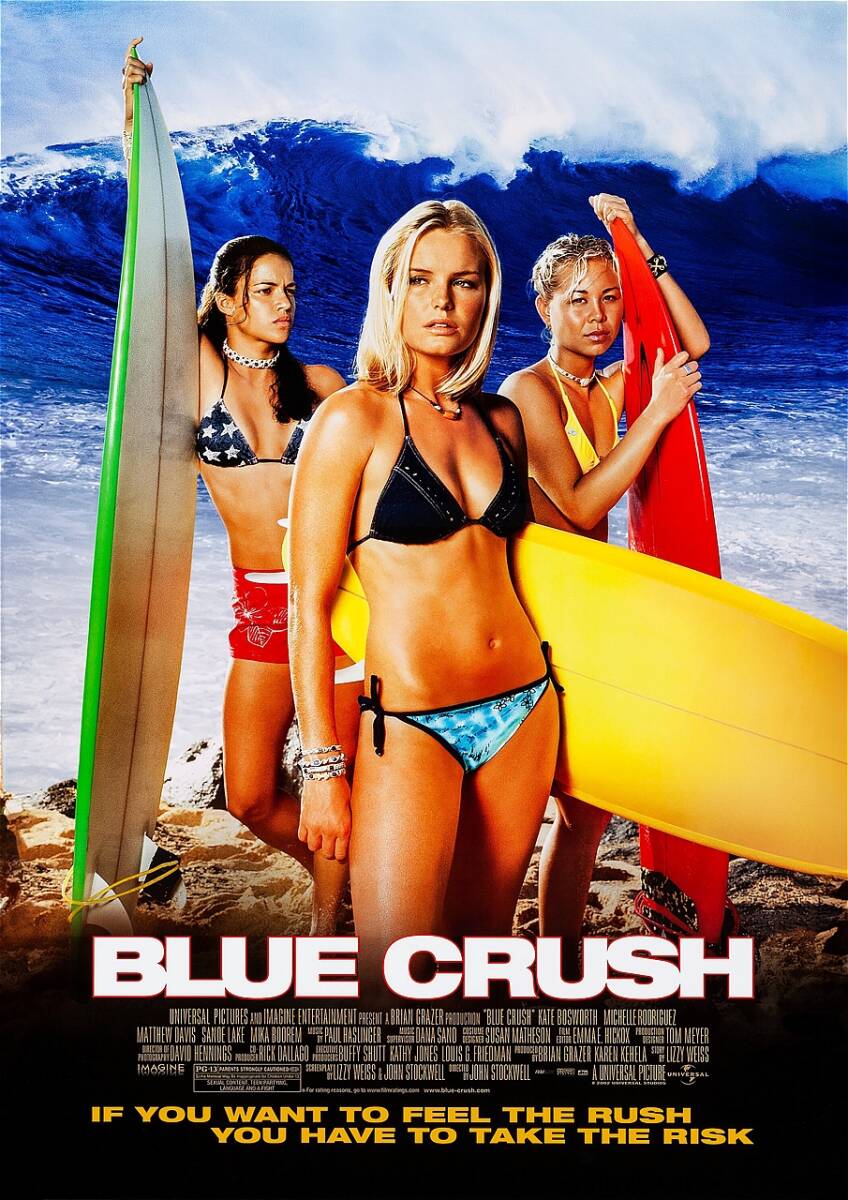 US版ポスター『ブルークラッシュ』（Blue Crush）★ハワイ/サーフィン/ケイト・ボスワース/ミシェル・ロドリゲス_ポスターサイズ：42cm × 29.7cm