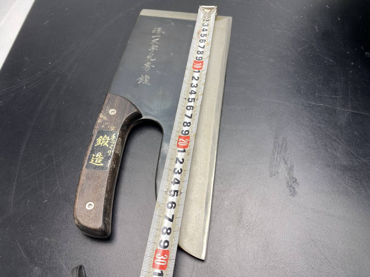 ☆堺一文字光秀☆そば切り包丁 麺切包丁 蕎麦包丁 【中古/現状品 ☆堺一文字光秀☆そば切り包丁 麺切包丁 蕎麦包丁 【中古/現状品