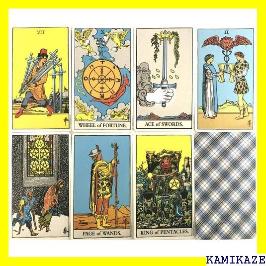 ☆送料無料 タロットカード 78枚 ライダー版 タロット占い ラ Waite Tarot Deck タロット基本解説書付き 28_画像4