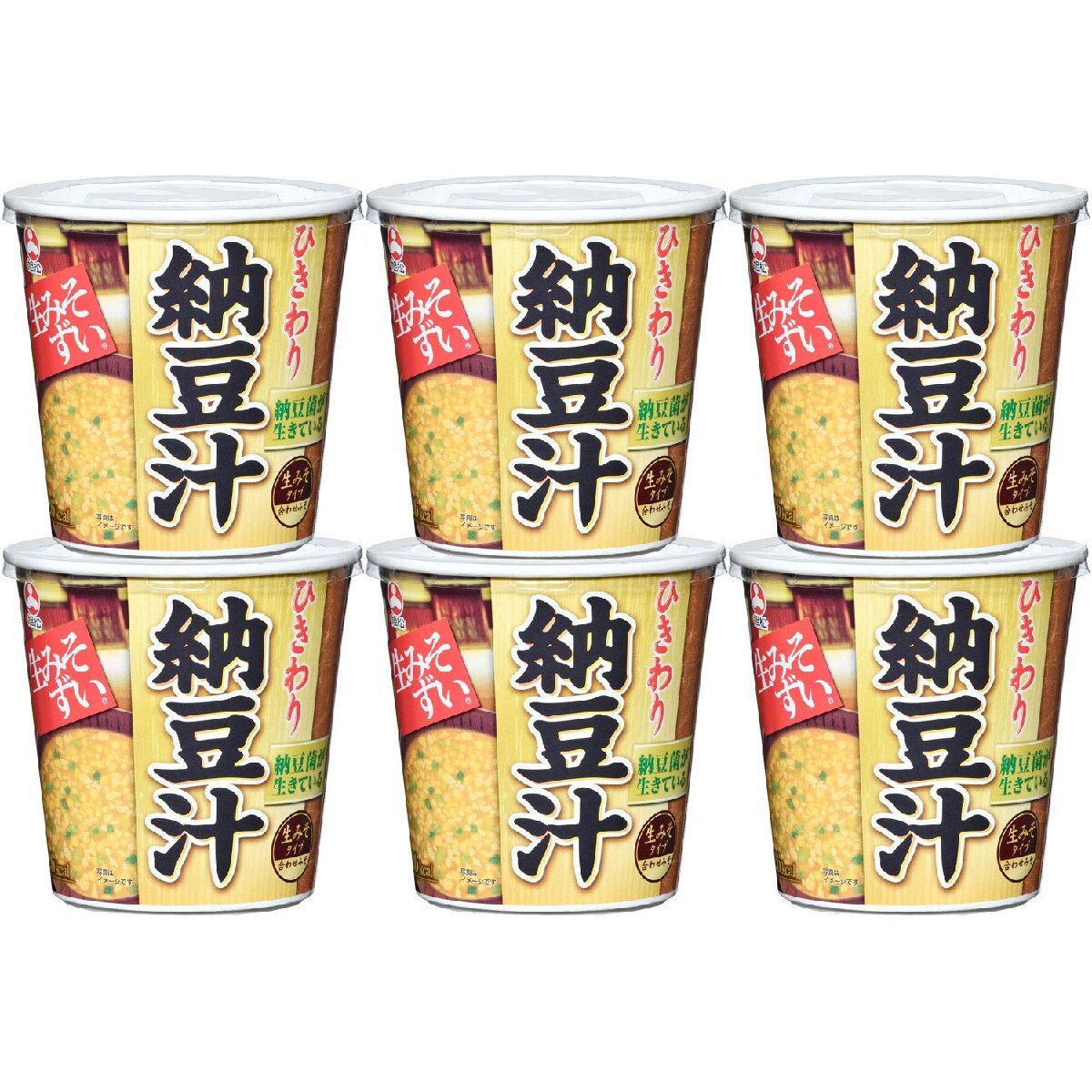  asahi pine food cup raw miso ...... natto .15.5g ×6 piece 