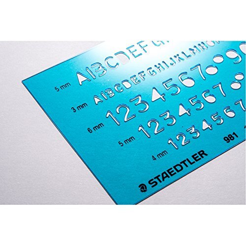 ステッドラー(STAEDTLER) テンプレート 英数字定規 0.5mm シャープペンシル用 1枚 981 15-5_画像7