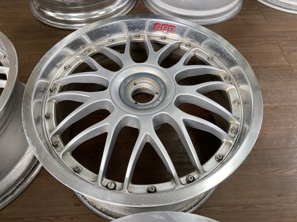 BBS RS HINODEX ヒノデ JAPAN 18インチRS756 8J RS759 9J ET+36 114.3/5H 中古4本 希少 鍛造 2ピース 前後4本_画像4