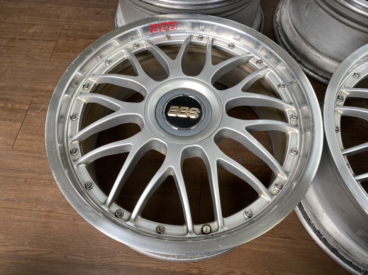 BBS RS HINODEX ヒノデ JAPAN 18インチRS756 8J RS759 9J ET+36 114.3/5H 中古4本 希少 鍛造 2ピース 前後4本_画像2