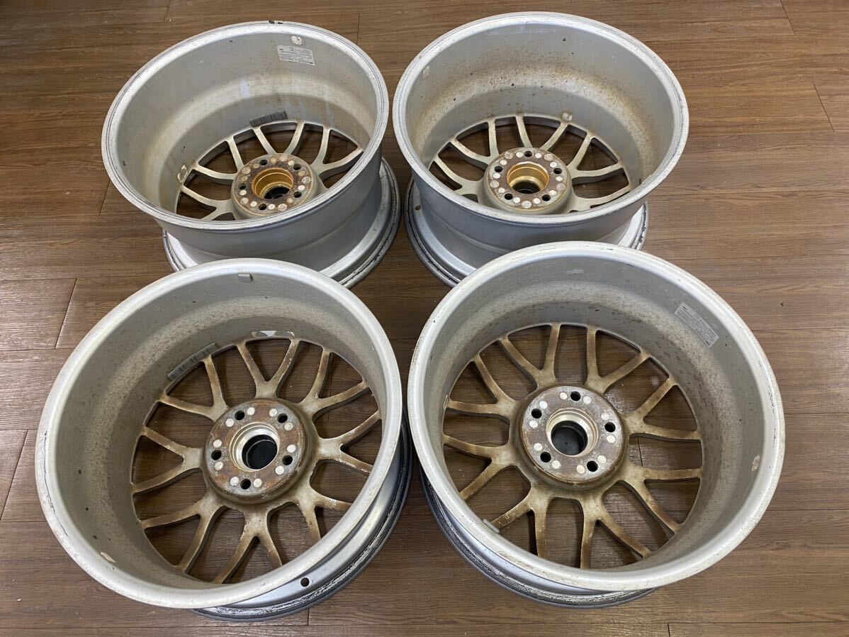 BBS WISER 鍛造GR209 RG212 17インチ 8J/+45 9J/+45 PCD 114.3/5H 中古4本 前後セットの画像9