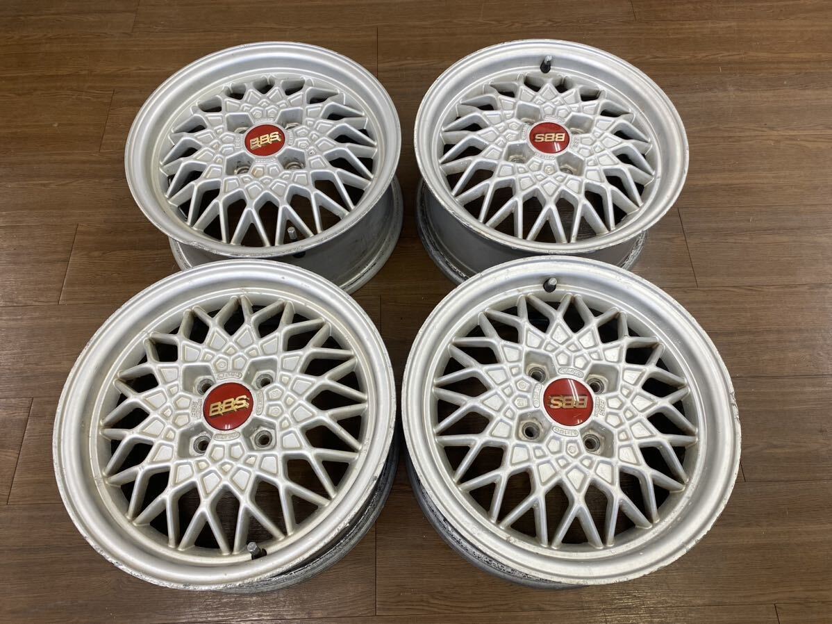 BBS GERMANY Volkswagen 純正オプション メッシュホイール　14インチ　6J +33 100 4穴　中古4本_画像1