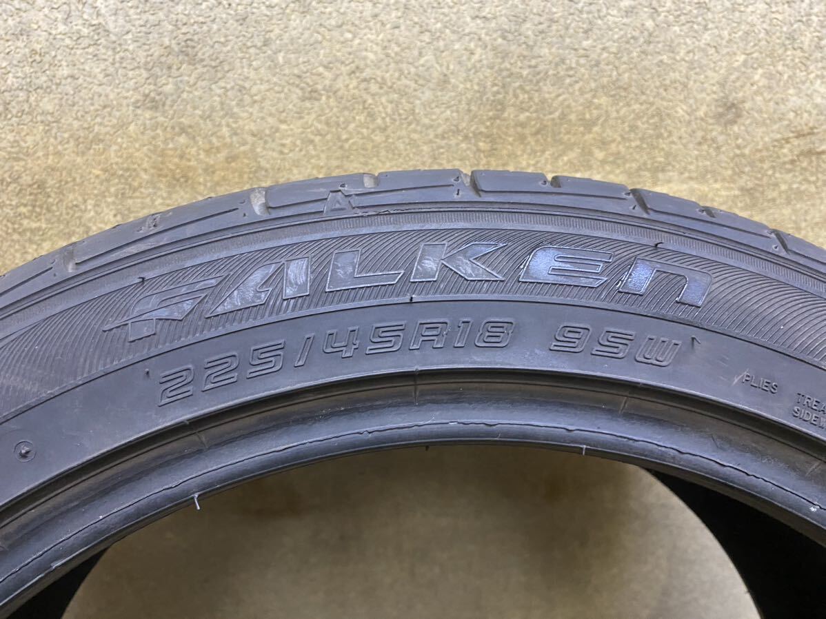 225/45R18（95W）FALKEN ZIEX ZE914 中古1本 2019年製 バリ山 225/45/18_画像3