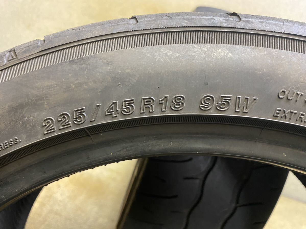 225/45R18（95W）ヨコハマ ADVAN NEOVA AD09 ラリータイヤ 中古2本 2022年製 225/45/18_画像5