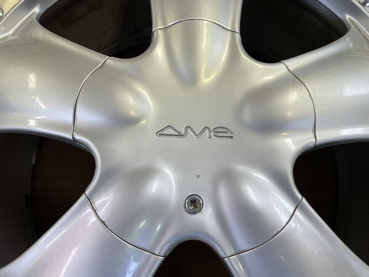 社外品 AME K-44 JAPAN 17インチ 17x10JJ +45 114.3/5H 中古1本 当時物 2ピース_画像2